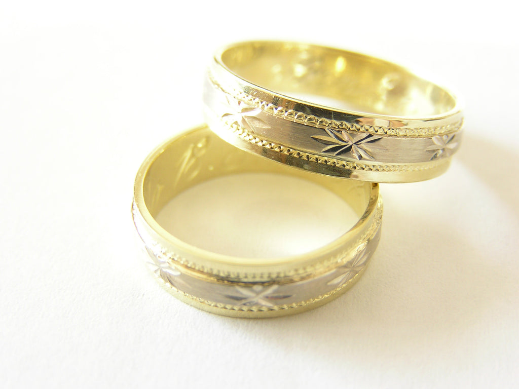 Stamped Gold Ring